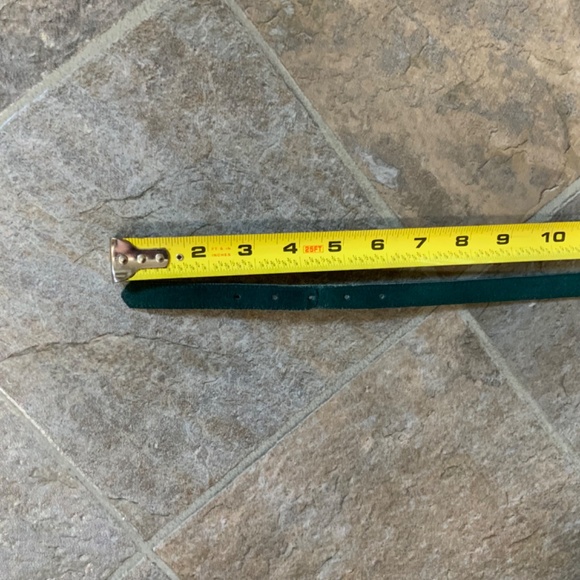 Green Suede Feel Skinny Belt - Picture 7 of 7